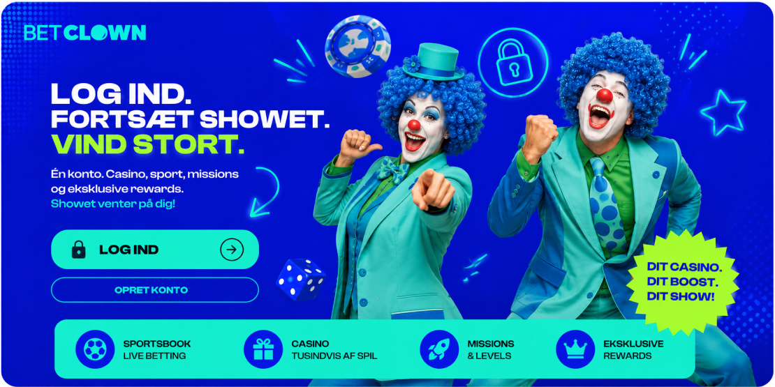BetClown Login og Registrering